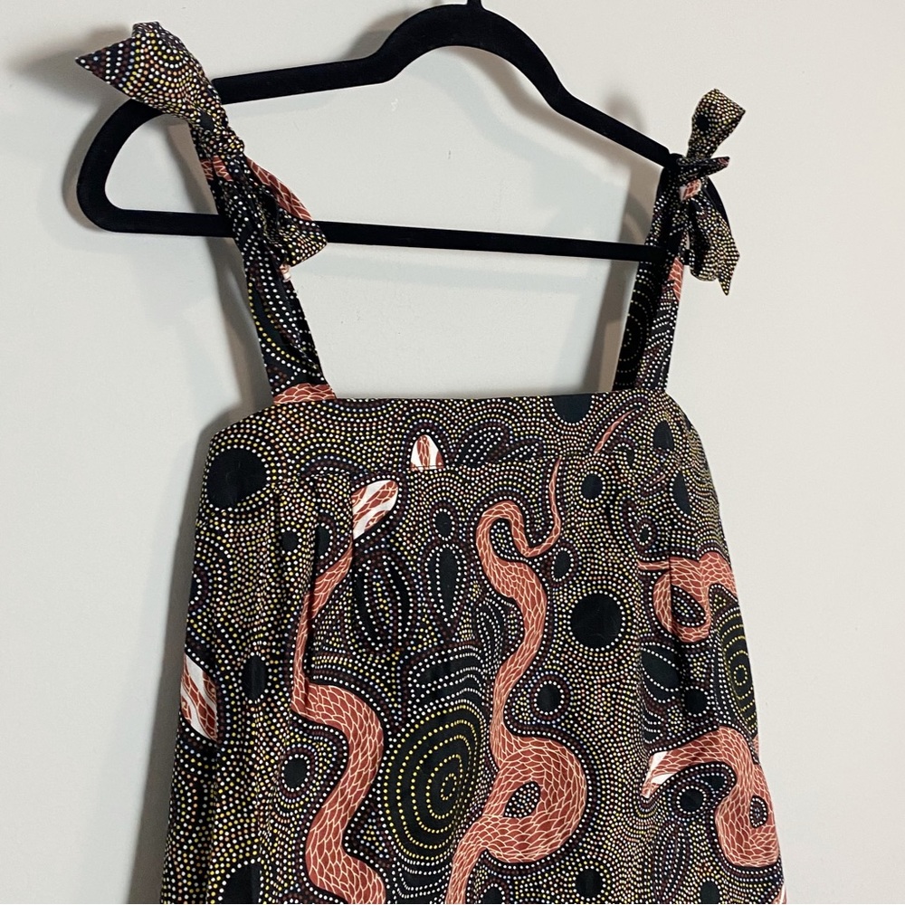 Anthro Corey Lynn Calter Ibiza Snake Print Blouse - Picture 7 of 11